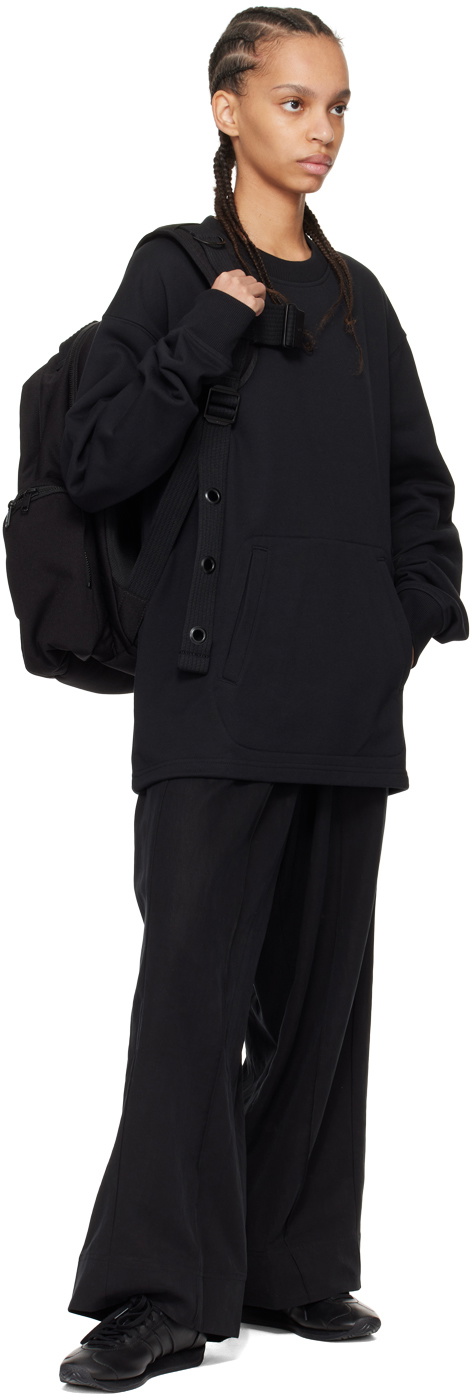 Y-3 Black Canvas Backpack