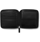 Balenciaga - Logo-Print Leather Zip-Around Wallet - Black