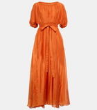 'S Max Mara Fresia cotton and silk maxi dress