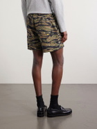 Gallery Dept. - Zuma Straight-Leg Camouflage and Logo-Print Cotton-Jersey Shorts - Green