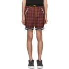 Rhude Red Plaid Shorts
