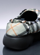 Burberry Check Nylon-Blend Pillow Mule