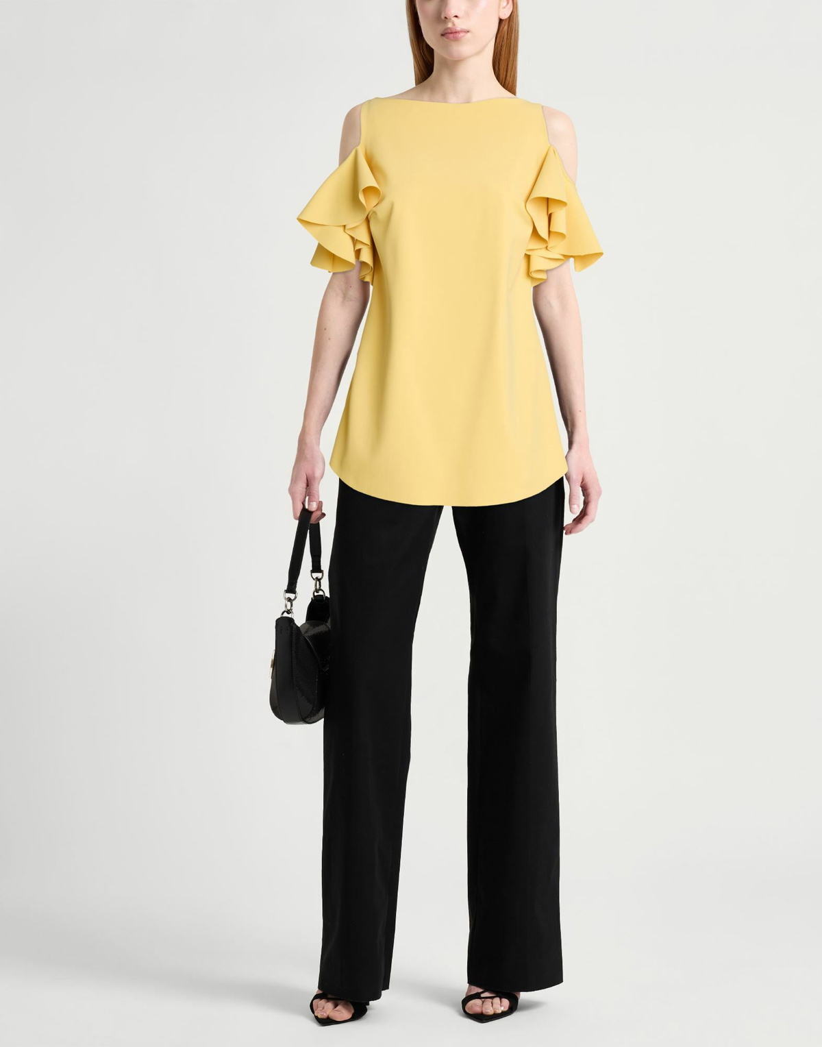 Chiara Boni La Petite Robe Womens Top in Yellow