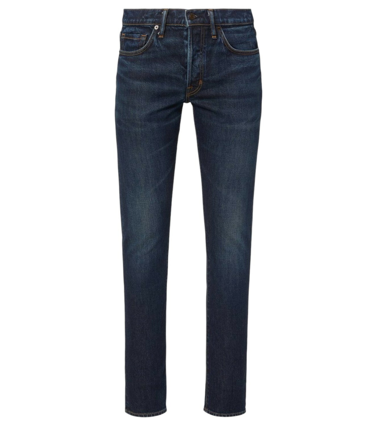 TOM FORD - Slim-Fit Stretch-Denim Jeans - Men - Indigo TOM FORD