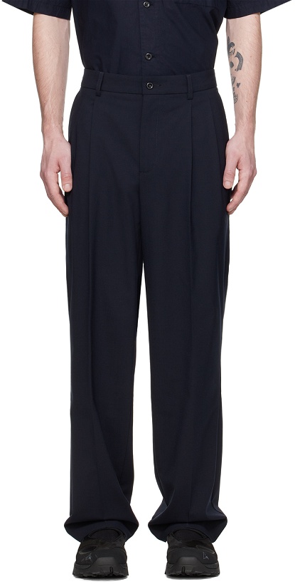 Photo: NORSE PROJECTS Navy Benn Trousers
