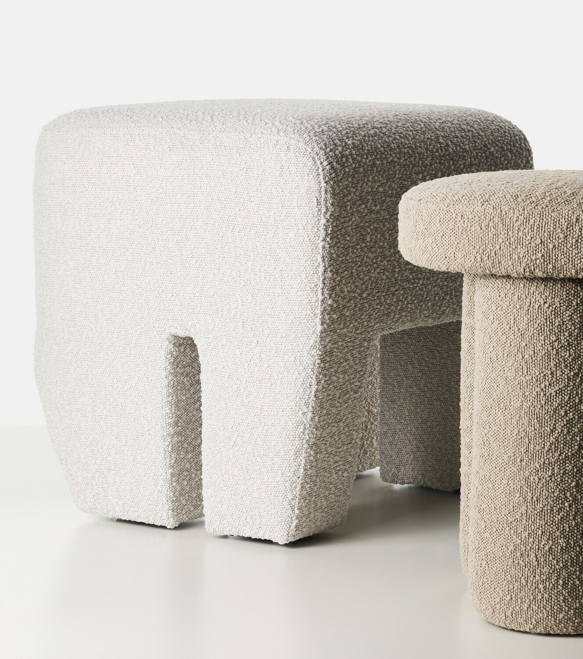 101 Copenhagen Sculpt bouclé stool