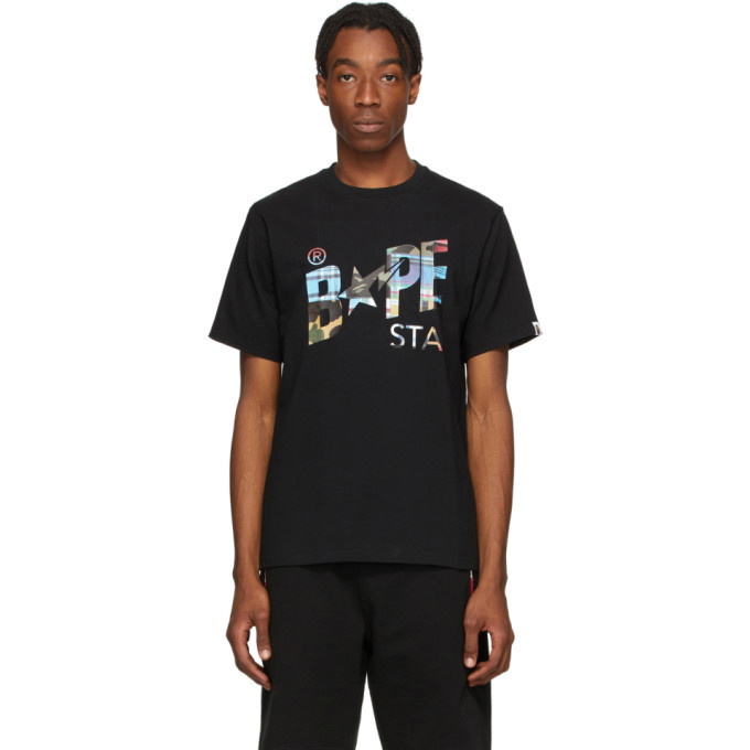 Photo: BAPE Black Patchwork Logo T-Shirt