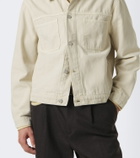 Frame Suede-trimmed cotton field jacket