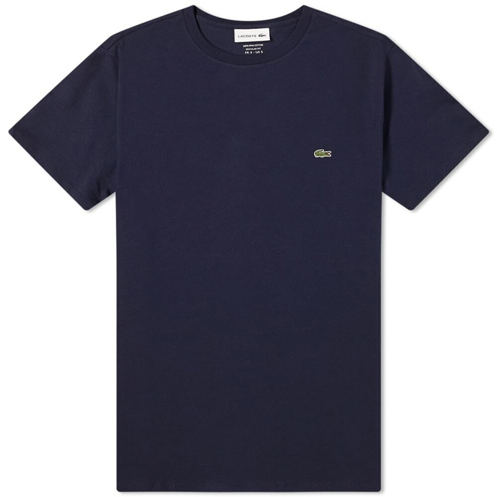 Photo: Lacoste Men's Classic Fit T-Shirt in Navy