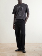Neighborhood - Printed Cotton-Jersey T-Shirt - Gray