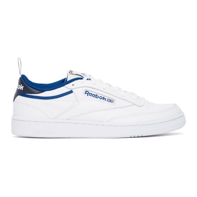 Photo: Reebok Classics White and Blue Club C 85 Sneakers