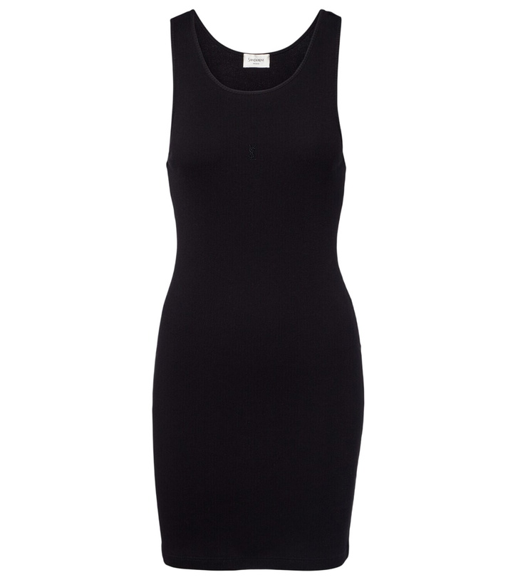 Photo: Saint Laurent Cassandre cotton jersey minidress