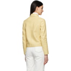 Loro Piana Yellow Leather Esther Jacket