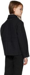 MM6 Maison Margiela Kids Black Patch Blazer