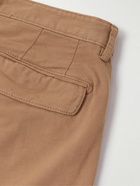 Massimo Alba - Straight-Leg Pleated Stretch Cotton and Cashmere-Blend Gabardine Trousers - Brown