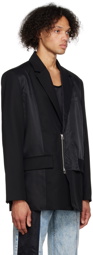 Feng Chen Wang Black Deconstructed Blazer