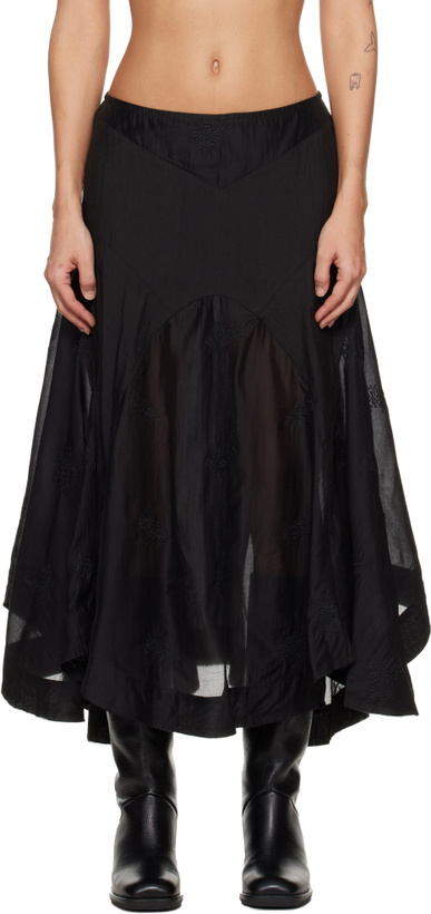 Photo: OUR LEGACY Black Petti Midi Skirt