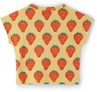 Bobo Choses Baby Yellow Strawberry All-Over T-Shirt