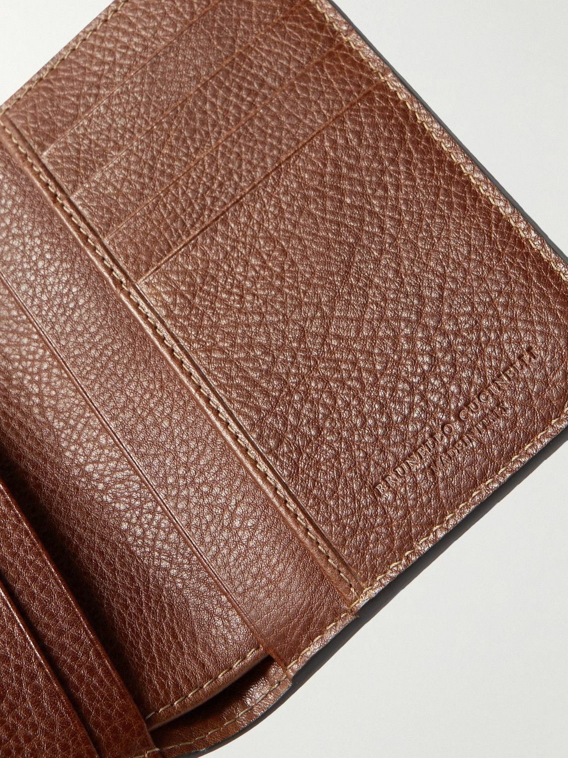 Brunello Cucinelli - Full-Grain Leather Billfold Wallet