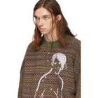 Loewe Green Portrait Henley Sweater