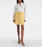 Giambattista Valli Fringed bouclé miniskirt