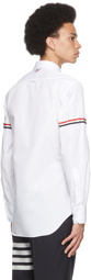Thom Browne White Poplin Grosgrain Armband Shirt