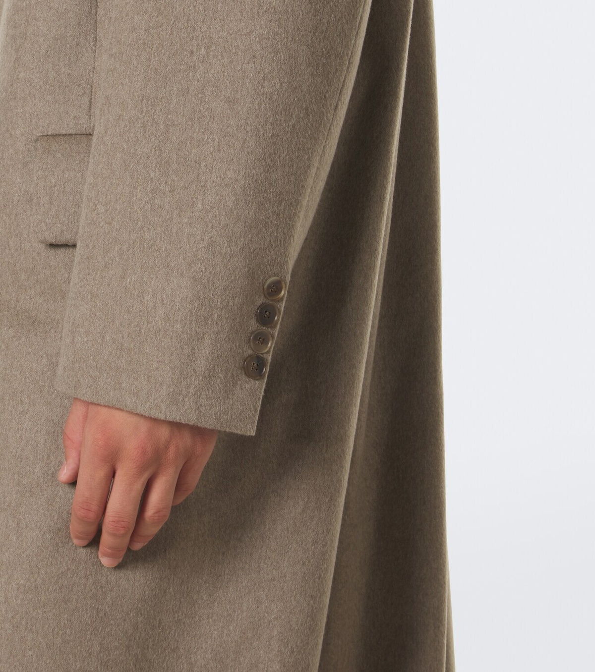 Auralee Double-breasted cashmere coat