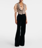 Chloé Prince of Wales wool-blend waistcoat