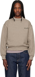 Fear of God ESSENTIALS Brown Classic Crewneck Sweatshirt
