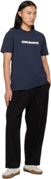 Metalwood Studio Black Elastic Waist Baggy Trousers