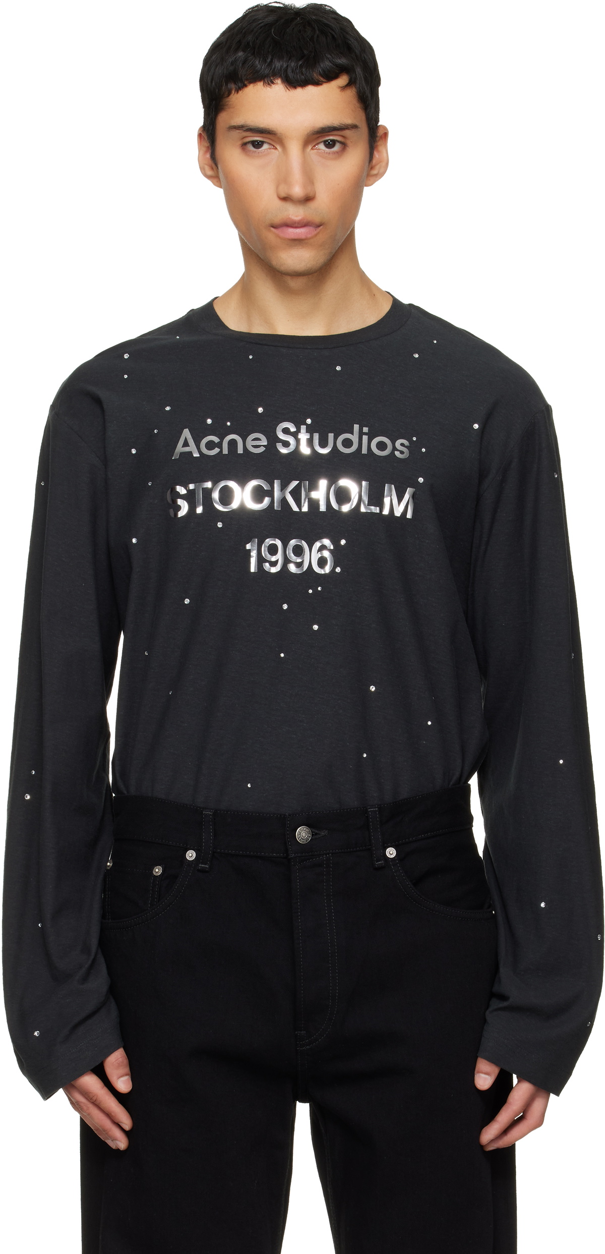 Acne Studios Black Logo T-shirt