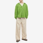 DIGAWEL Men's Check Hooded Overshirt in Green