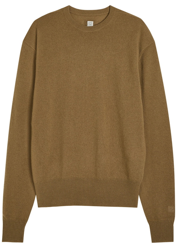 Photo: Toteme Classic Crew-neck Cashmere Jumper Khaki
