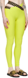 Versace Underwear Green Greca Border Leggings