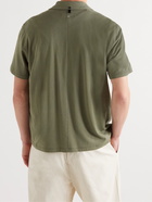 RAG & BONE - Avery Camp-Collar Knitted Cotton Shirt - Green