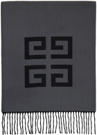 Givenchy Black 4G Match Split Scarf