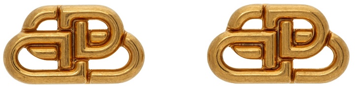 Photo: Balenciaga Gold XS BB Stud Earrings