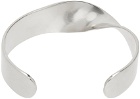 MM6 Maison Margiela Silver Twisted Cuff Bracelet