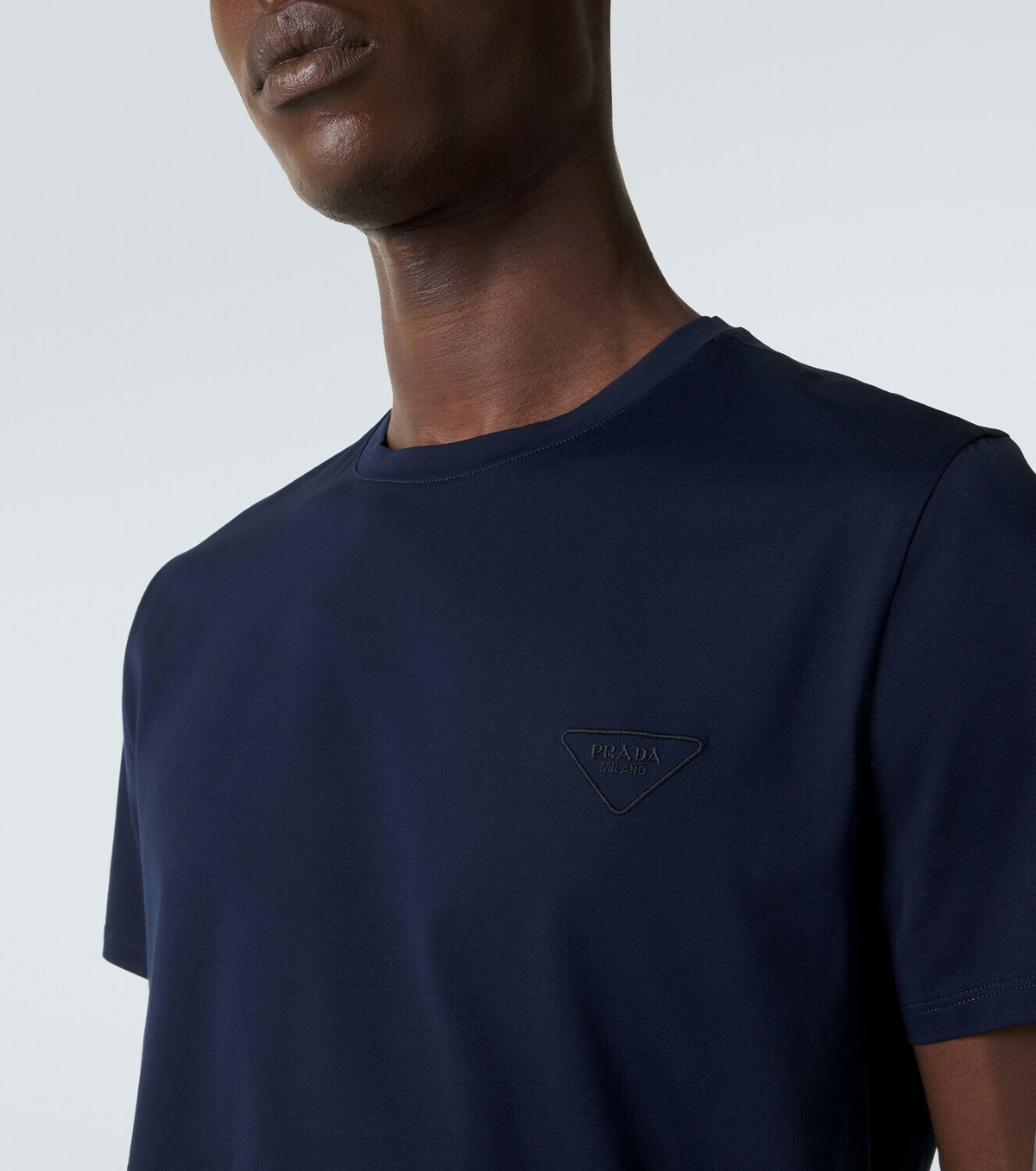 Prada Cotton-blend jersey T-shirt