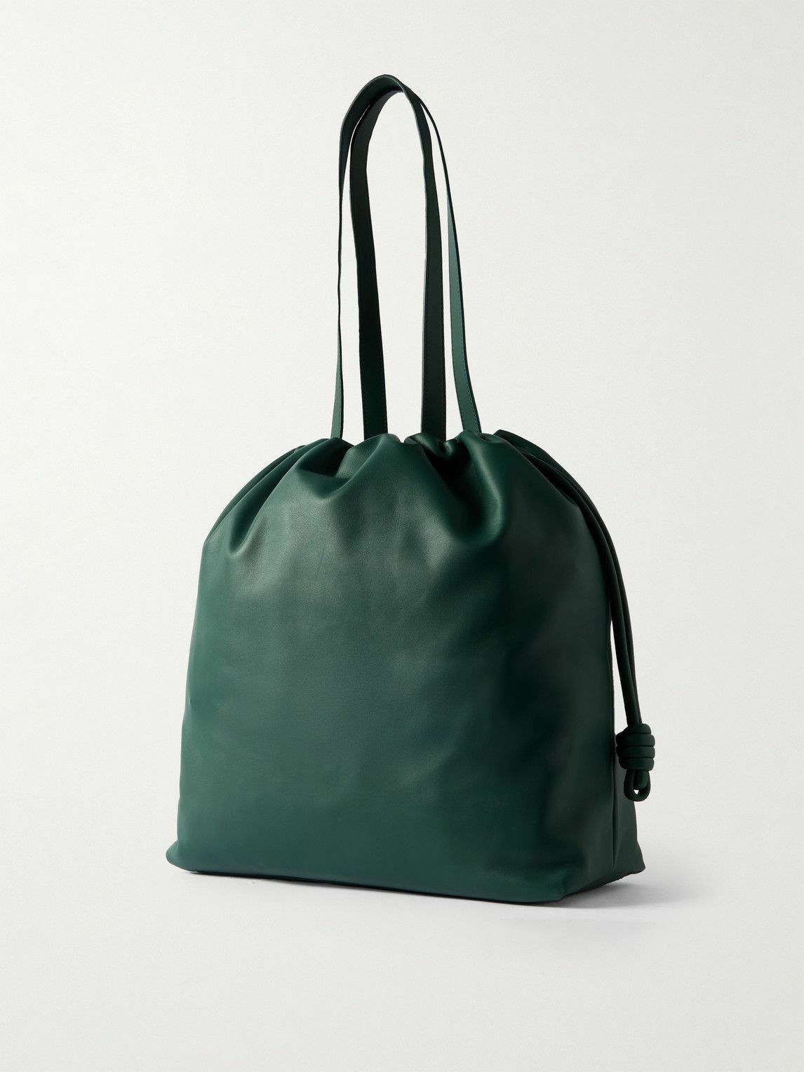 【LOEWE】Flamenco レザー トートバッグ ロゴプリント入り LOEWE - Flamenco Logo-Print Leather Tote Bag Loewe