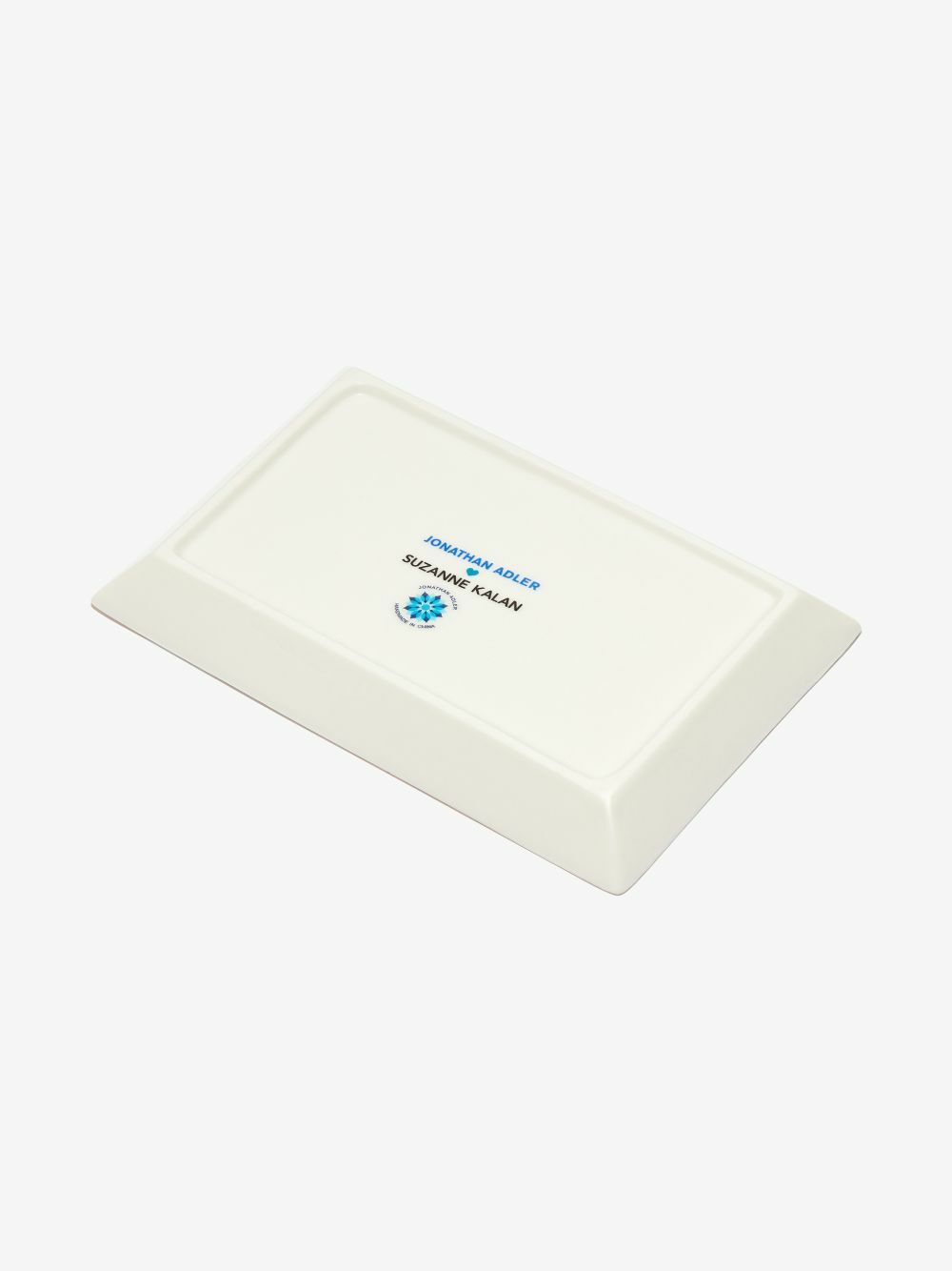 Suzanne Kalan X Jonathan Adler Blue Three Evil Eyes Porcelain Jewellery Tray