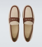 Church's Leather-trimmed loafers