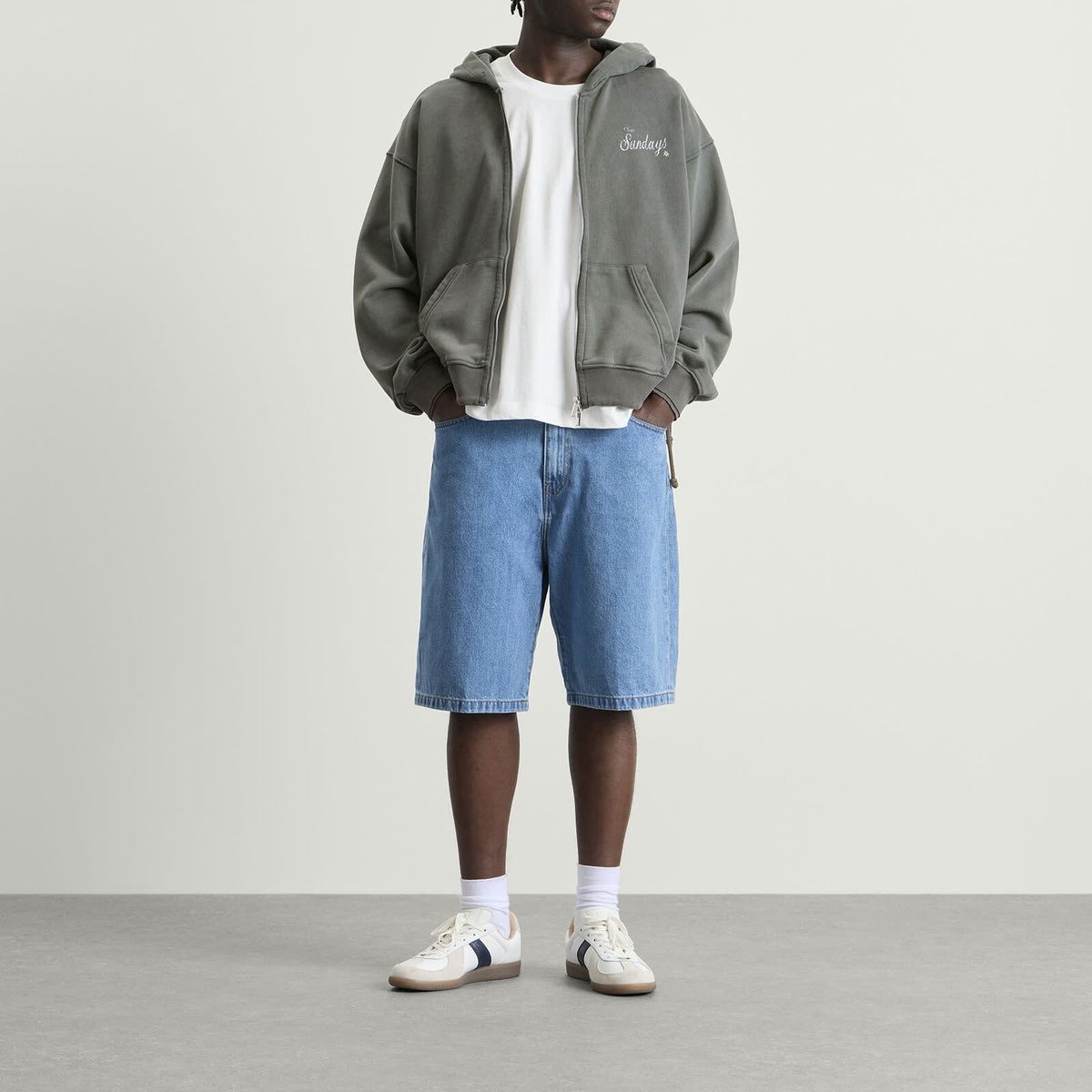 Sundays Men's Zip Hoodie in Green