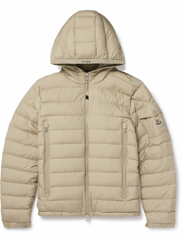 Photo: Moncler - Galion Quilted Shell Hooded Down Jacket - Neutrals