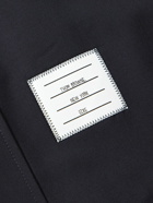 Thom Browne - Logo-Appliquéd Striped Wool Overshirt - Blue