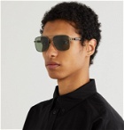 Balenciaga - Round-Frame Acetate Wraparound Sunglasses - Black