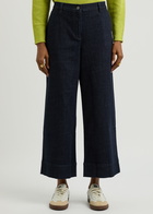 Eileen Fisher Cropped Wide-leg Jeans Denim