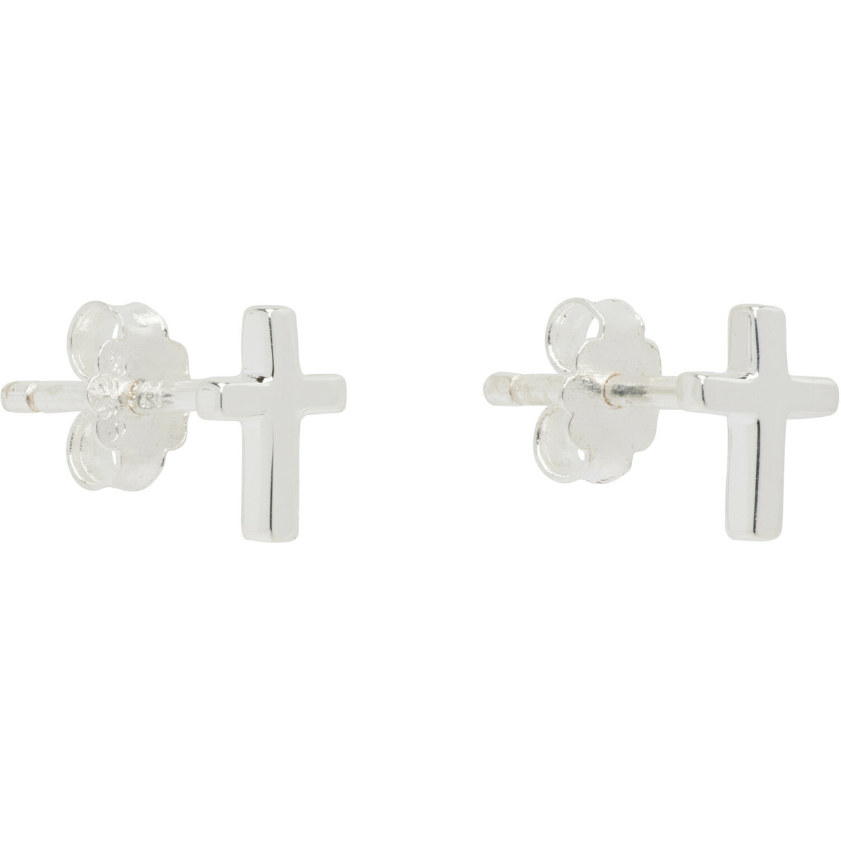 Stolen Girlfriends Club Tiny Stolen Cross Earrings