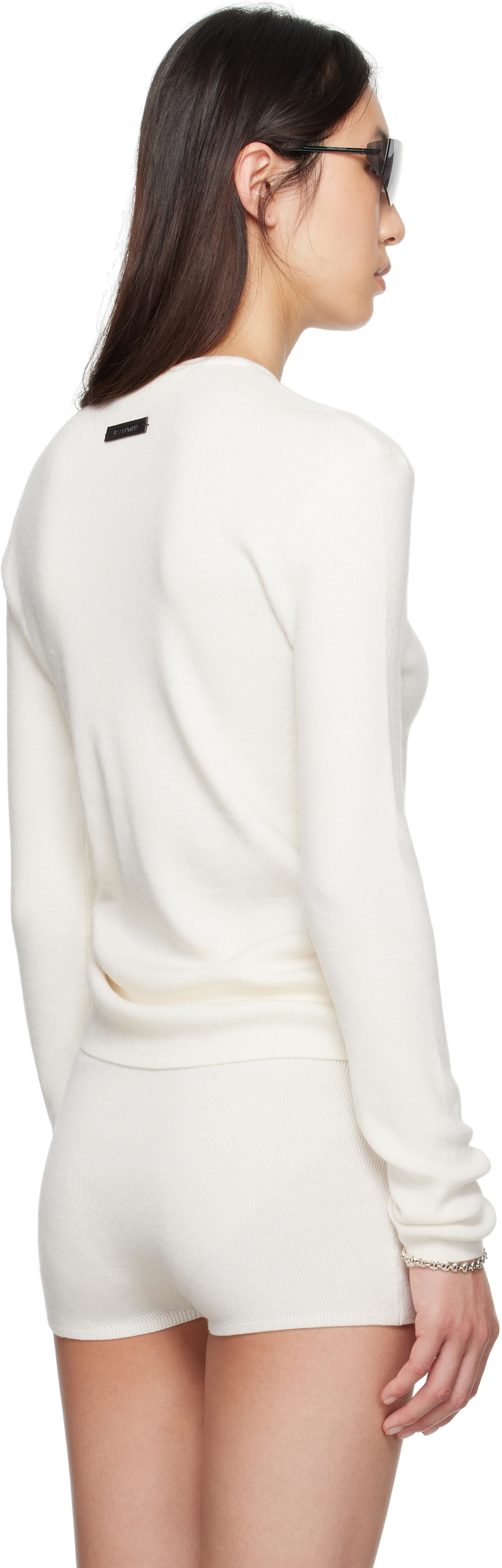 Fear of God ESSENTIALS White Soft Rib Long Sleeve T-shirt
