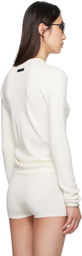 Fear of God ESSENTIALS White Soft Rib Long Sleeve T-shirt
